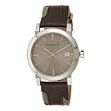 Burberry The City Grey Dial Leather Strap Watch for Men - BU9020 Buy Now By Burberry