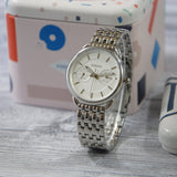 Fossil Tailor Silver Dial Silver Steel Strap Watch for Women - ES3712 Buy Now By Fossil