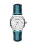 Burberry White Dial Turquoise Leather Strap Watch for Women - BU9120 Buy Now By Burberry
