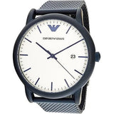Emporio Armani Luigi Quartz White Dial Blue Mesh Bracelet Watch For Men - AR11025 Buy Now By Emporio Armani
