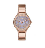 Michael Kors Kerry Purple Dial Rose Gold Stainless Steel Strap Watch for Women - MK3482 Buy Now By Michael Kors