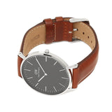 Daniel Wellington Classic St Mawes Black Dial Brown Leather Strap Watch For Men - DW00100130 Buy Now By Daniel Wellington