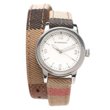 Burberry Utilitarian White Dial Multicolor Leather Strap Watch for Women - BU7849 Buy Now By Burberry