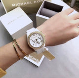 Michael Kors Runway White Dial White Steel Strap Watch for Women - MK5237 Buy Now By Michael Kors