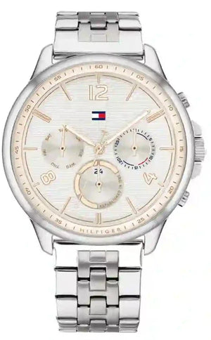 Tommy Hilfiger Harper Chronograph White Dial Silver Steel Strap Watch For Women - 1782222 Buy Now By Tommy Hilfiger