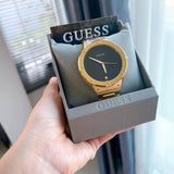 Guess Scope Quartz Black Dial Gold Steel Strap Watch for Men - GW0427G2 Buy Now By Guess
