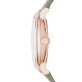 Marc Jacobs Baker Rose Gold Dial Grey Leather Strap Watch for Women - MBM1400 Buy Now By Marc Jacobs