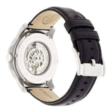 Fossil Grant Skeleton White Dial Black Leather Strap Watch for Men - ME3053 Buy Now By Fossil