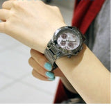 Marc Jacobs Rock Chronograph Gunmetal Grey Dial Grey Steel Strap Watch for Men - MBM3160 Buy Now By Marc Jacobs