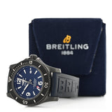 Breitling Superocean Automatic 46mm Blue Dial Blue Rubber Strap Watch for Men - M17368D71C1S1 Buy Now By Breitling