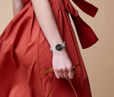 Calvin Klein Wavy Black Dial Silver Steel Strap Watch for Women - K9U23141 Buy Now By Calvin Klein