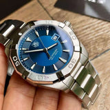 Tag Heuer Aquaracer Quartz Blue Dial Silver Steel Strap Watch for Men - WAY1112.BA0928 Buy Now By Tag Heuer