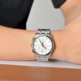 Tissot T Classic Couturier Chronograph White Dial Silver Steel Strap Watch For Men - T101.617.11.031.00 Buy Now By Tissot