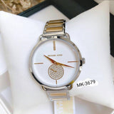 Michael Kors Silver Dial Two Tone Steel Strap Watch for Women - MK3679 Buy Now By Michael Kors