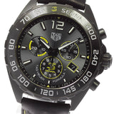 Tag Heuer Formula 1 Chronograph Senna Black Dial Black Leather Strap Watch for Men - CAZ101AJ.FC6487 Buy Now By Tag Heuer