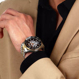 Maserati SFIDA Automatic Skeleton Black Dial Two Tone Steel Strap Watch For Men - R8823140010 Buy Now By Maserati