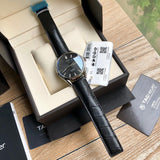 Tag Heuer Carrera Automatic 41mm Black Dial Black Leather Strap Watch for Men - WAR201A.FC6266 Buy Now By Tag Heuer