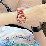 Gucci G Timeless Quartz Red Dial Red Leather Strap Watch For Women - YA1264054 Buy Now By Gucci