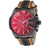 Diesel Mega Chief Quartz Black Dial Two Tone Leather Strap Watch For Men - DZ4305 Buy Now By Diesel