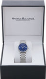 Maurice Lacroix Eliros Diamonds Blue Dial Silver Steel Strap Watch For Women - EL1094-SS002-450-1 Buy Now By Maurice Lacroix