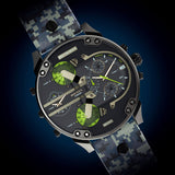 Diesel Big Daddy Chronograph Black Dial Black Leather Strap Watch For Men - DZ7311 Buy Now By Diesel