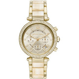 Michael Kors Parker Chronograph Gold Dial Gold Steel Strap Watch For Women - MK6831 Buy Now By Michael Kors