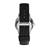 Emporio Armani Gianni Quartz Black Dial Black Leather Strap Watch For Men - AR0382 Buy Now By Emporio Armani