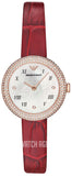 Emporio Armani Rosa Two Hand White Dial Red Leather Strap Watch For Women - AR11357 Buy Now By Emporio Armani