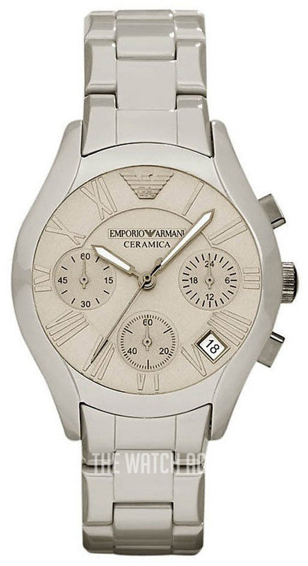 Emporio Armani Valente Chronograph Grey Dial Grey Steel Strap Watch For Men - AR1460 Buy Now By Emporio Armani