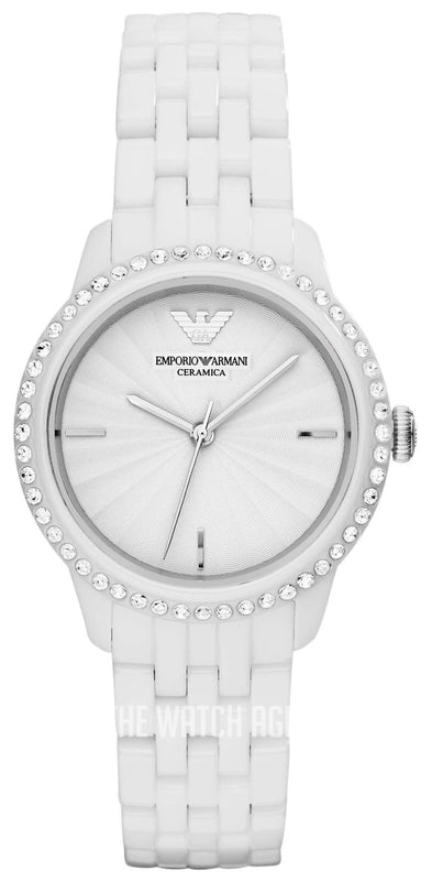 Emporio Armani Ceramic White Dial White Ceramic Bracelet Watch For Women - AR1477 Buy Now By Emporio Armani