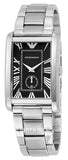 Emporio Armani Classic Analog Black Dial Silver Steel Strap Watch For Men - AR1608 Buy Now By Emporio Armani