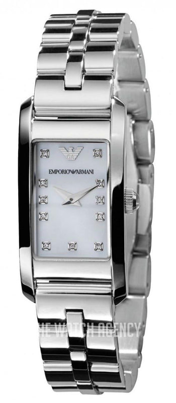 Emporio Armani Donna Mother Of Pearl White Dial Silver Steel Strap Watch for Women - AR3167 Buy Now By Emporio Armani