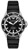 Emporio Armani Sea Explorer Automatic Black Dial Black Silicone Strap Watch For Men - AR60078 Buy Now By Emporio Armani