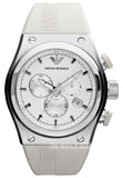 Emporio Armani Sportivo Analog Quartz White Dial White Rubber Strap Watch For Men - AR6103 Buy Now By Emporio Armani