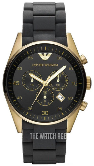 Emporio Armani Sportivo Quartz Black Dial Black Steel Strap Watch For Men - AR8023 Buy Now By Emporio Armani