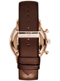 Emporio Armani Classic Chronograph Brown Dial Brown Leather Strap Watch For Men - AR0387 Buy Now By Emporio Armani