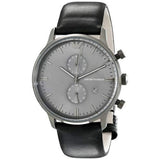 Emporio Armani Classic Grey Dial Grey Leather Strap Watch For Men - AR0388 Buy Now By Emporio Armani