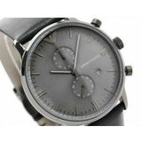 Emporio Armani Classic Grey Dial Grey Leather Strap Watch For Men - AR0388 Buy Now By Emporio Armani