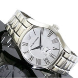 Emporio Armani Classic Quartz Silver Dial Silver Steel Strap Watch For Men - AR0647 Buy Now By Emporio Armani