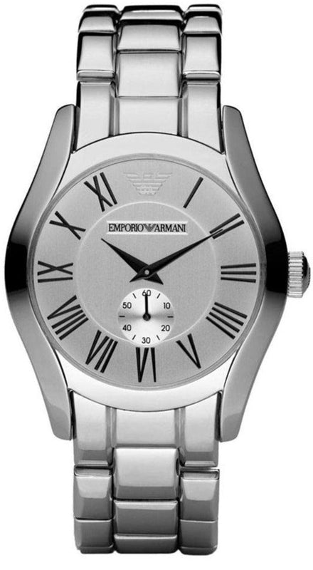 Emporio Armani Classic Quartz Silver Dial Silver Steel Strap Watch For Men - AR0647 Buy Now By Emporio Armani