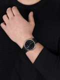 Emporio Armani Kappa Analog Quartz Black Dial Black Leather Strap Watch For Men - AR11013 Buy Now By Emporio Armani