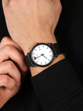 Emporio Armani Luigi White Dial Black Mesh Bracelet Watch For Men - AR11046 Buy Now By Emporio Armani