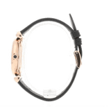 Emporio Armani Gianni T Bar Black Mother of Pearl Dial Black Leather Strap Watch For Women - AR11060 Buy Now By Emporio Armani