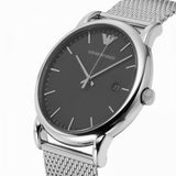 Emporio Armani Luigi Quartz Grey Dial Silver Mesh Bracelet Watch For Men - AR11069 Buy Now By Emporio Armani
