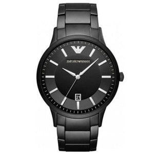 Emporio Armani Renato Quartz Black Dial Black Steel Strap Watch For Men - AR11079 Buy Now By Emporio Armani