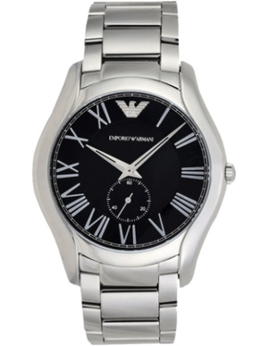 Emporio Armani Valente Quartz Black Dial Silver Steel Strap Watch For Men - AR11086 Buy Now By Emporio Armani