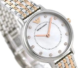 Emporio Armani Mother of Pearl Dial Two Tone Stainless Steel Watch For Women - AR11094 Buy Now By Emporio Armani