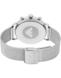 Emporio Armani Chronograph Black Dial Silver Mesh Bracelet Watch For Men - AR11104 Buy Now By Emporio Armani