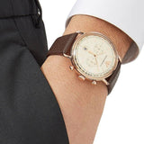 Emporio Armani Aviator Grey Dial Brown Leather Strap Watch For Men - AR11106 Buy Now By Emporio Armani