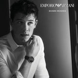 Emporio Armani Modern Slim Quartz Grey Dial Black Leather Strap Watch For Men - AR11162 Buy Now By Emporio Armani